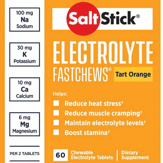 SaltStick Electrolyte Fastchews 60 (Pastillas de Sal Masticables)