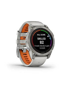  Fenix 7 Pro Sapphire Solar, Pure Ti w/Gray/Orange Band