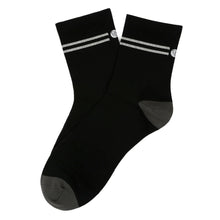  Quarter Black SOCKS LAB