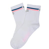 Quarter White / Stripes Blue-Fluor SOCKS LAB