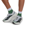 Quarter White/Green SOCKS LAB