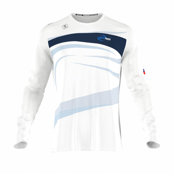 Polera Mujer Manga Larga Training (White) -  MyTeam