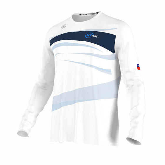 Polera Mujer Manga Larga Training (White) -  MyTeam