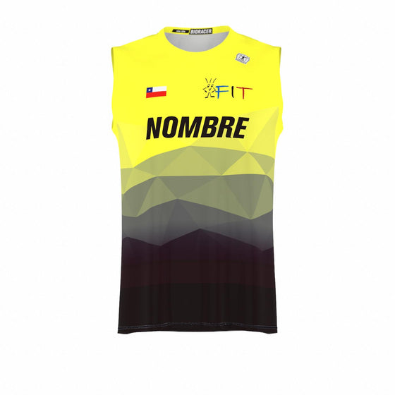 Camiseta Running HOMBRE Sin Mangas RACE - FIT