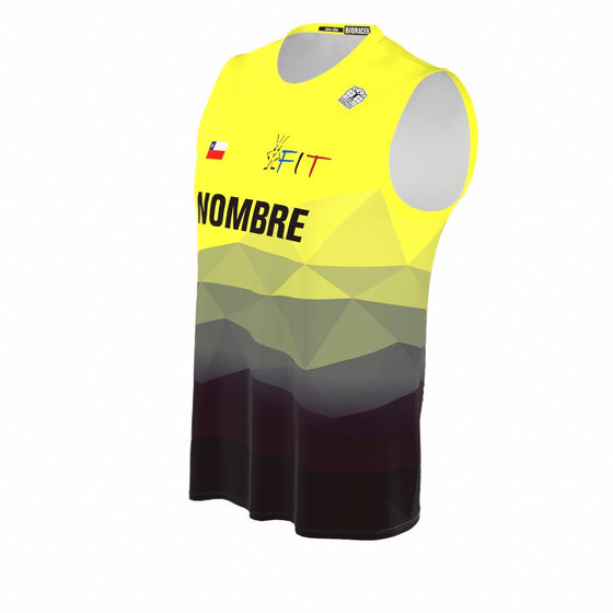 Camiseta Running HOMBRE Sin Mangas RACE - FIT