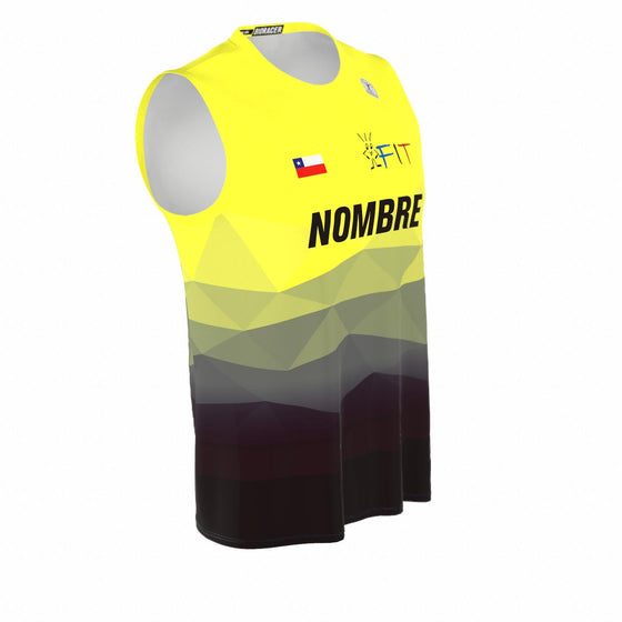 Camiseta Running HOMBRE Sin Mangas RACE - FIT