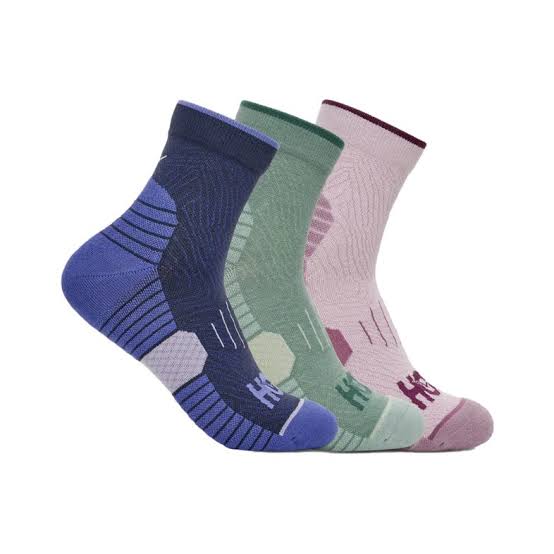 Calcetines HOKA Quarter 3-PACK Navy /Rosemary /Lilac