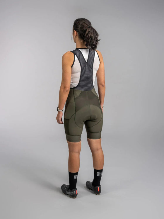 Bib Short ICON Gravel Olive - Gravel Academy