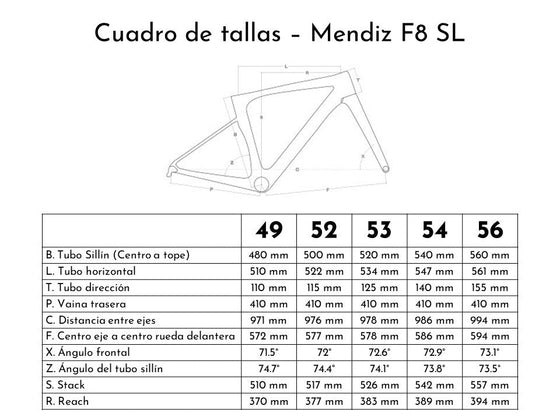 Mendiz F8 SL Sram Rival Etap AXS Disc - Letras Doradas